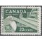 Canada # 362 1956 Used