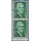 #1278 1c Prominent Americans Thomas Jefferson 1968 Used Pair