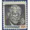 #1394 8c Dwight D. Eisenhower 1971 Used 'M' Perfin