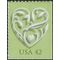 #4271 42c Wedding Hearts Booklet Single 2008 Mint NH