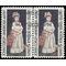 #1273 5c John Singleton Copley 1965 Used Pair