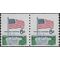 #1338a 6c Flag and White House Coil Pair 1969 Mint NH