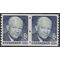#1401 6c Dwight D. Eisenhower Coil Pair Dull Gum 1970 Mint NH