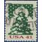 #4208 41c Holiday Knits Christmas Tree Booklet Single 2007 Used