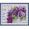 #4450 44c Love Issue Pansies in a Basket 2010 Used