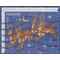 #4712 (45c Forever)  Christmas, Reindeer in Flight Booklet Single 2012 Used