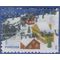 #4715 (45c Forever)  Christmas, Snow Covered Buildings Booklet Single 2012 Used