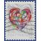 #5036 (49c Forever) Quilled Paper Heart 2016 Used