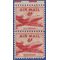Scott C 39 5c US Airmail DC-4 Skymaster Attached Pair 1949 Used