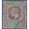 Leeward Islands # 20 1902 Used H Paper Stuck on Back
