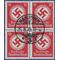Germany #O98 1942 Used Block of 4