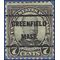 # 639 7c William McKinley 1927 Used Precancel GREENFIELD MASS.