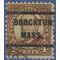 # 684 1.5c Warren Harding 1930 Used  Precancel BROCKTON MASS.