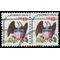 #1596 13c Americana Issue - Eagle and Shield 1975 Used Pair