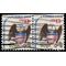 #1596 13c Americana Issue - Eagle and Shield 1975 Used Pair