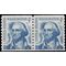 #1304 5c George Washington Coil Pair Shiny Gum 1966 Mint NH