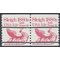 #1900a 5.2c Sleigh 1880s Bureau Precancel Coil Pair 1983 Mint NH