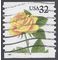 #3054 32c Yellow Rose PNC Single #5555 1997 Used