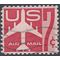 Scott C 60 7c US Airmail Silhouette of Jet Airliner 1960 used