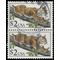 #2482 $2.00 Flora & Fauna Bobcat 1990 Used [Attached Pair