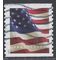 #5158 (49c Forever) US Flag Coil Single (BCA) 2017 Used