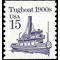 #2260 15c Tugboat 1900s Coil Single 1988 Mint NH