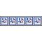 #5172 5c Patriotic Nonprofit Coil Strip/5 Back# 2017 Mint NH