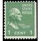 # 804b 1c Presidential Issue George Washington Booklet Single 1938 Mint NH