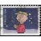 #5021 (49c Forever) Charlie Brown Holding Christmas Tree Booklet Single 2015 Used