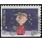 #5021 (49c Forever) Charlie Brown Holding Christmas Tree Booklet Single 2015 Used