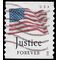 #4634 (45c Forever) Four Flags Justice Coil Single 2012 Used
