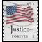 #4634 (45c Forever) Four Flags Justice Coil Single 2012 Used