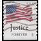 #4634 (45c Forever) Four Flags Justice Coil Single 2012 Used