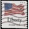 #4640 (45c Forever) Four Flags Liberty Coil Single 2012 Used