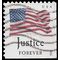 #4644 (45c Forever) Four Flags Justice Booklet Single 2012 Used