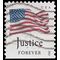 #4644 (45c Forever) Four Flags Justice Booklet Single 2012 Used