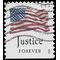 #4644 (45c Forever) Four Flags Justice Booklet Single 2012 Used