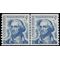 #1304 5c George Washington Coil Line Pair Shiny Gum 1966 Mint NH