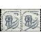 #1811 1c Americana Issue Inkwell and Quill Coil Pair 1980 Used