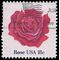 #1876 18c American Flowers Rose 1981 Used