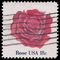 #1876 18c American Flowers Rose 1981 Used