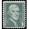 #1278 1c Prominent Americans Thomas Jefferson 1968 Used