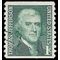 #1299 1c Thomas Jefferson Coil Single 1968 Used