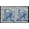 #1304 5c George Washington Coil Line Pair 1966 Used