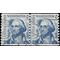 #1304 5c George Washington Coil Line Pair 1966 Used