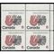 Canada # 506 1970 Used Corner Block of 4