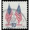 #1509 10c 50 Star and 13 Star Flags 1973 Used