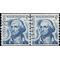 #1304 5c George Washington Coil Line Pair 1966 Used