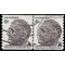#1305 6c Franklin D. Roosevelt Joint Line Pair 1968 Used