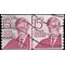#1305e 15c Prominent Americans Oliver Wendell Holmes Coil Line Pair 1978 Used